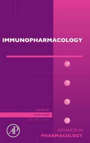 Immunopharmacology de David J Webb