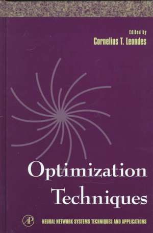 Optimization Techniques de Cornelius T. Leondes