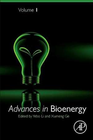 Advances in Bioenergy de Yebo Li