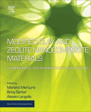 Modified Clay and Zeolite Nanocomposite Materials: Environmental and Pharmaceutical Applications de Mariano Mercurio