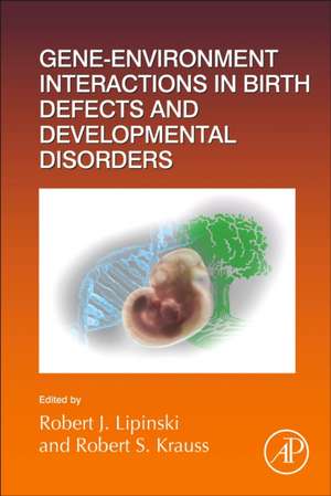 Gene-Environment Interactions in Birth Defects and Developmental Disorders de Robert J. Lipinski