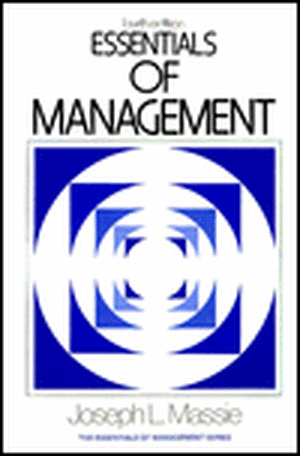 Essentials of Management de Joseph L. Massie