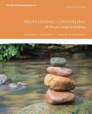 Professional Counseling: A Process Guide to Helping de Harold Hackney