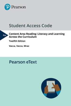 Content Area Reading de Richard T. Vacca