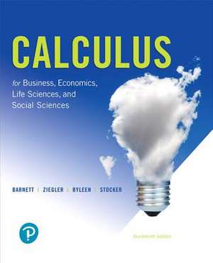 Calculus for Business, Economics, Life Sciences, and Social Sciences de Raymond A. Barnett