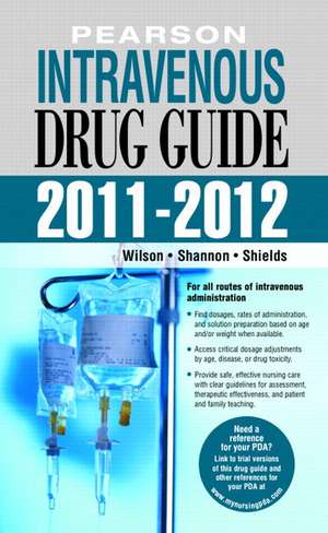 Intravenous Drug Guide de Billie Ann Wilson