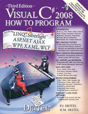 Visual C# 2008 How to Program: United States Edition de Paul J. Deitel