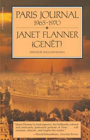 Paris Journal, 1965-70 de Janet (Genêt) Flanner