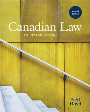 CANADIAN LAW AN INTRODUCTION de BOYD