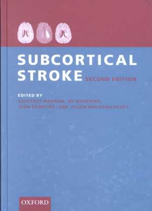 Subcortical Stroke de Geoffrey Donnan