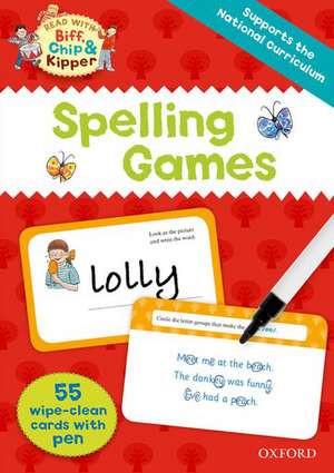 Oxford Reading Tree Read with Biff, Chip and Kipper: Spelling Games Flashcards de Roderick Hunt