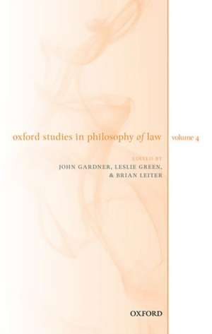 Oxford Studies in Philosophy of Law Volume 4 de John Gardner