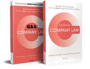 Company Law Revision Concentrate Pack: Law Revision and Study Guide de Imogen Moore