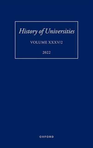 History of Universities: Volume XXXV / 2 de Mordechai Feingold