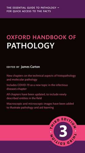 Oxford Handbook of Pathology de James Carton