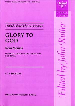 Glory to God from Messiah de George Frideric Handel