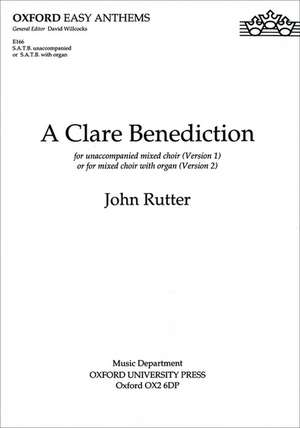 A Clare Benediction de John Rutter