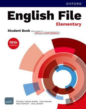 English File fifth edition: Elementary: Student Book with access to Skills Confidence: Print Student Book and 2 years' access to Student Resources, and Skills Confidence, available on Oxford English Hub.