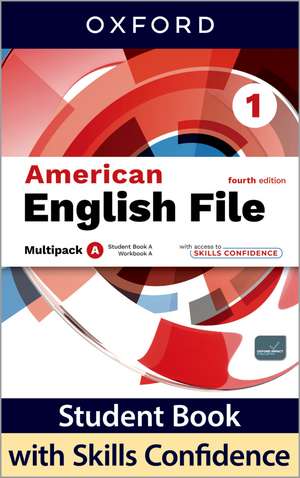 American English File fourth edition Level 1 Student Book & Workbook with access to Skills Confidence multi-pack A: Print Student Book & Workbook with 2 years' access to Skills Confidence multi-pack A. de Christina Latham-Koenig