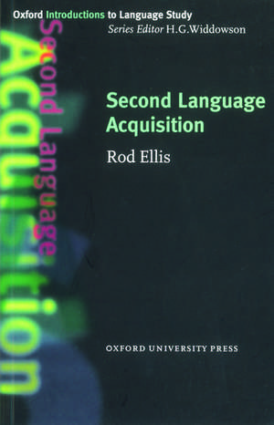 Second Language Acquisition de Rod Ellis