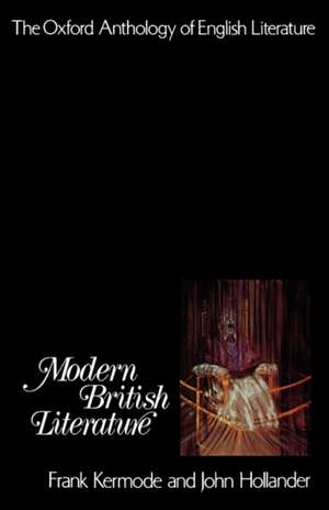 Modern British Literature de Frank Kermode