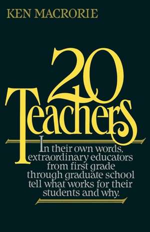 Twenty Teachers de Ken Macrorie