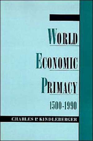 World Economic Primacy: 1500 to 1990 de Charles P. Kindleberger