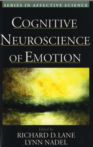 Cognitive Neuroscience of Emotion de Richard D. Lane