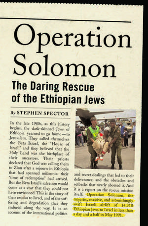 Operation Solomon: The Daring Rescue of the Ethiopian Jews de Stephen Spector