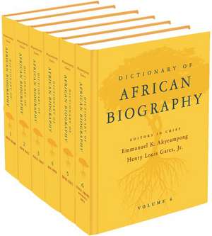 Dictionary of African Biography de Emmanuel K. Akyeampong