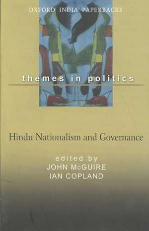 Hindu Nationalism and Governance de John Mcguire