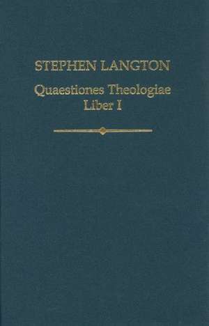 Stephen Langton, Quaestiones Theologiae: Liber I de Riccardo Quinto