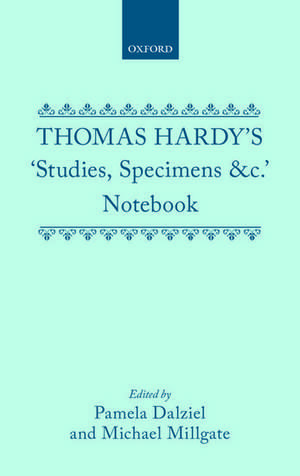 Thomas Hardy's 'Studies, Specimens &c.' Notebook de Thomas Hardy