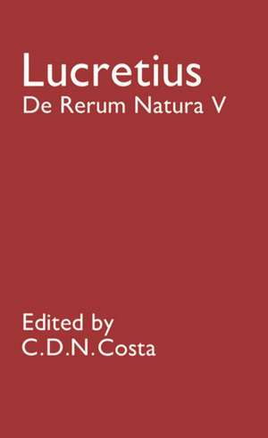 De Rerum Natura V de Lucretius