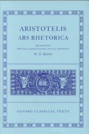 Aristotle Ars Rhetorica de David Ross