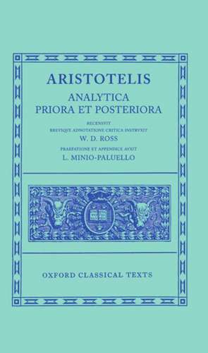 Aristotle Analytica Priora et Posteriora de David Ross