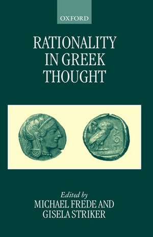 Rationality in Greek Thought de Michael Frede