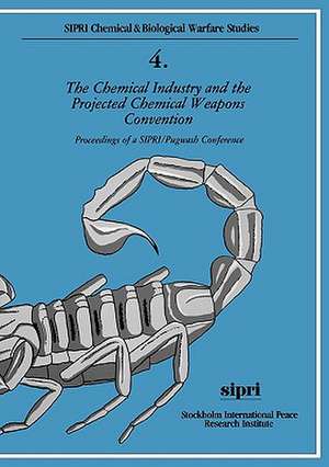 The Chemical Industry and the Projected Chemical Weapons Convention: Volume I de Julian Perry Robinson