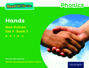 Read Write Inc. Phonics: Hands (Green Set 1 Non-fiction 1) de Gill Munton