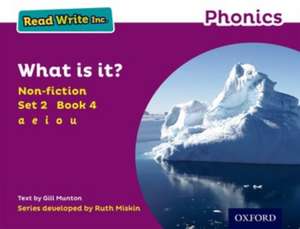 Read Write Inc. Phonics: What is it? (Purple Set 2 Non-fiction 4) de Gill Munton