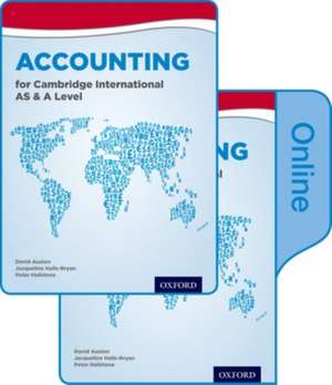 Accounting for Cambridge International AS & A Level: Print & Online Student Book Pack de David Austen