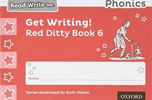 Read Write Inc. Phonics: Get Writing! Red Ditty Book 6 Pack of 10 de Ruth Miskin