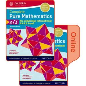 Pure Mathematics 1 for Cambridge International AS & A Level: Print & Online Student Book Pack de Jean Linsky