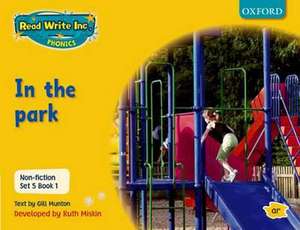 Read Write Inc. Phonics: Non-fiction Set 5 (Yellow): In the park - Book 1 de Gill Munton