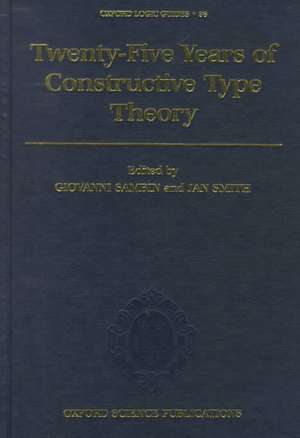 Twenty Five Years of Constructive Type Theory de Giovanni Sambin