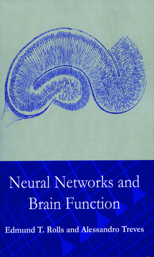 Neural Networks and Brain Function de Edmund Rolls