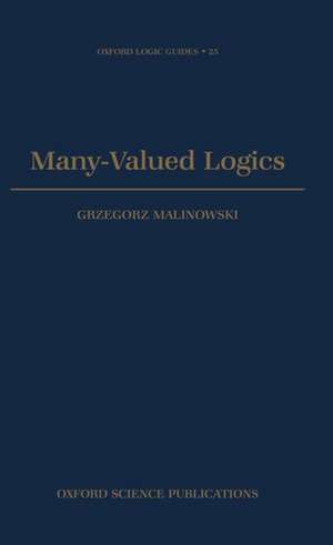 Many-Valued Logics de Grzegorz Malinowski