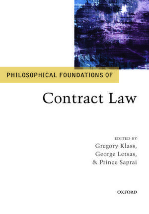 Philosophical Foundations of Contract Law de Gregory Klass