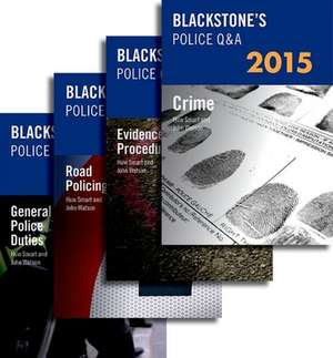 Blackstone's Police Q&A Four Volume Set 2015: A Very Short Introduction de John Watson