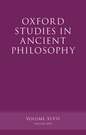 Oxford Studies in Ancient Philosophy, Volume 47 de Brad Inwood